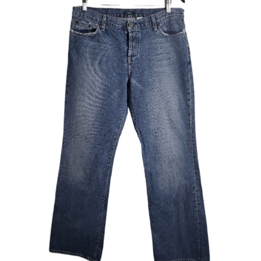 J. Crew Button Fly Straight Legged Women's Denim Jeans Sz 10R